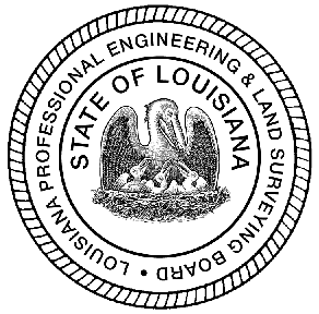 State of Louisiana 
Professional Engineering and Land Surveying Board